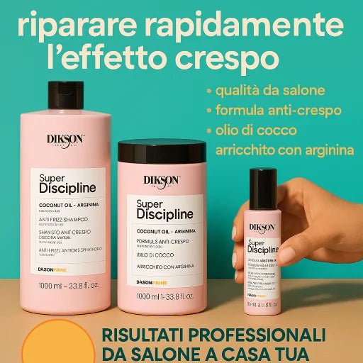 Super Discipline: KIT DISCIPLINATORE LISCIANTE E ANTICRESPO PER CAPELLI - DIKSOPRIME KMdiKP