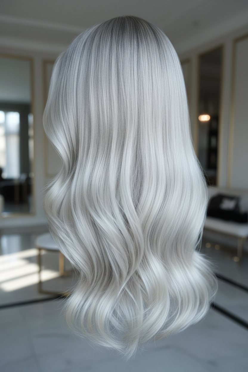 Capelli biondi platino perfetti senza toni gialli dopo trattamento Super No Yellow