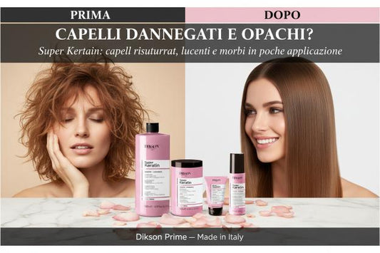Kit Super Cheratina Professionale - Rigenerazione Anti-Età Capelli Danneggiati