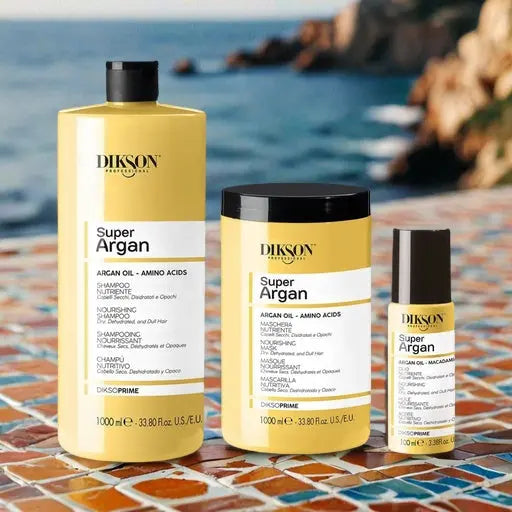 super argan: kit nutrizione, idratazione e luminosità per capelli - diksoprime KMdiKP