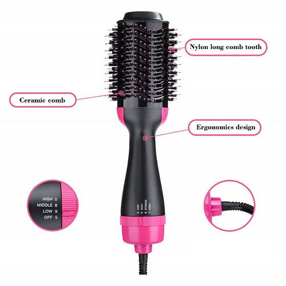 Spazzola Phon 2 In 1 Multifunzione One Step per Capelli