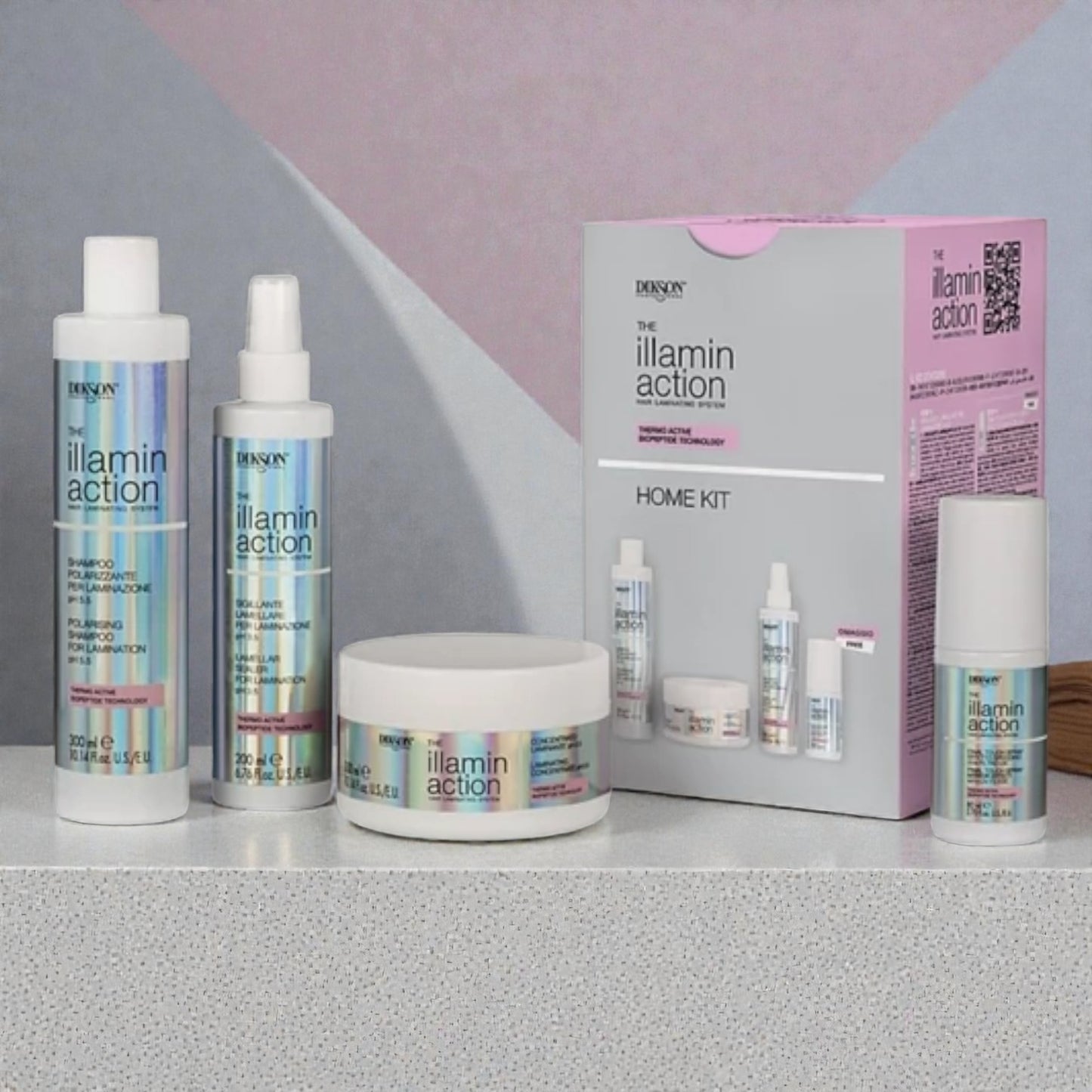 Kit Laminazione Ricostruzione IllaminAction Home - Capelli Ristrutturati e Glossy | DIKSON