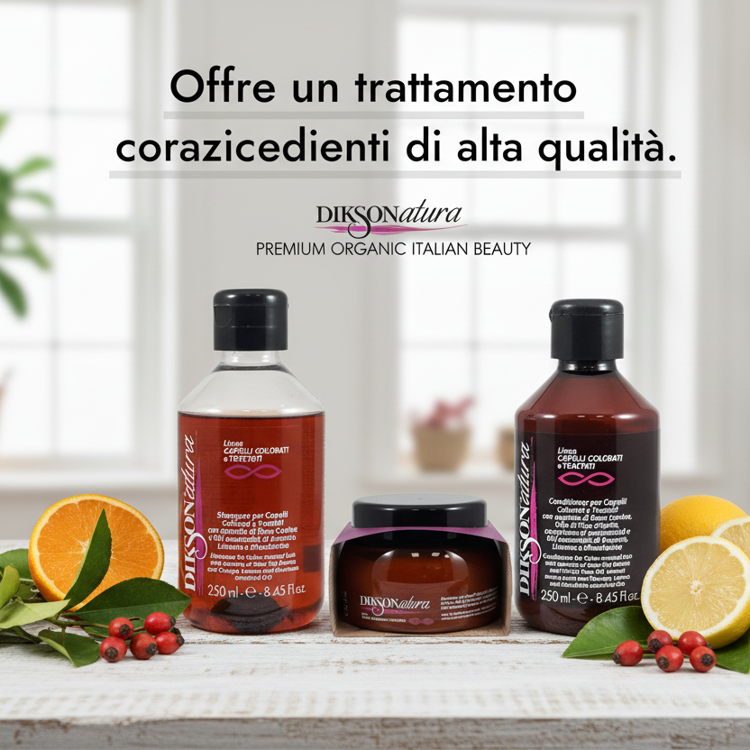Kit DiksoNatura BIO Capelli Colorati - Protezione Colore 100% Naturale | DIKSON