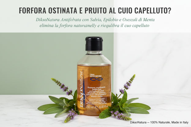 Shampoo Antiforfora Naturale Bio DiksoNatura - Salvia e Menta 100%