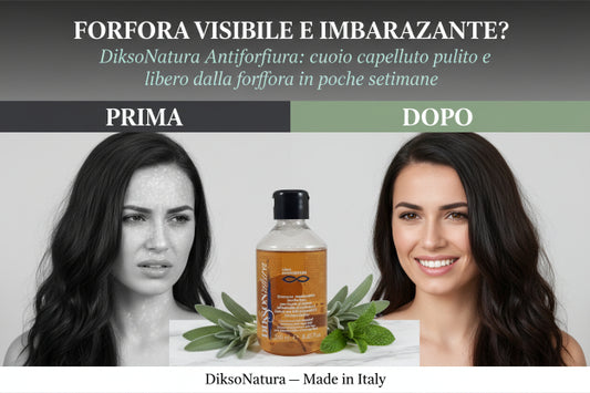 Shampoo Antiforfora Naturale Bio DiksoNatura - Salvia e Menta 100%