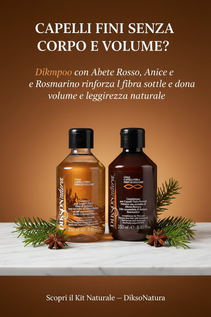 Kit DiksoNatura per Capelli Fini e Privi di Volume