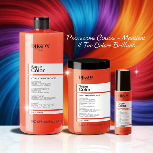 super color: kit di protezione, valorizzazione e mantenimento del colore per capelli - diksoprime - KMdiKP