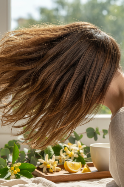 Capelli freschi leggeri e voluminosi naturalmente con Shampoo Capelli Grassi DiksoNatura bio - risultato naturale