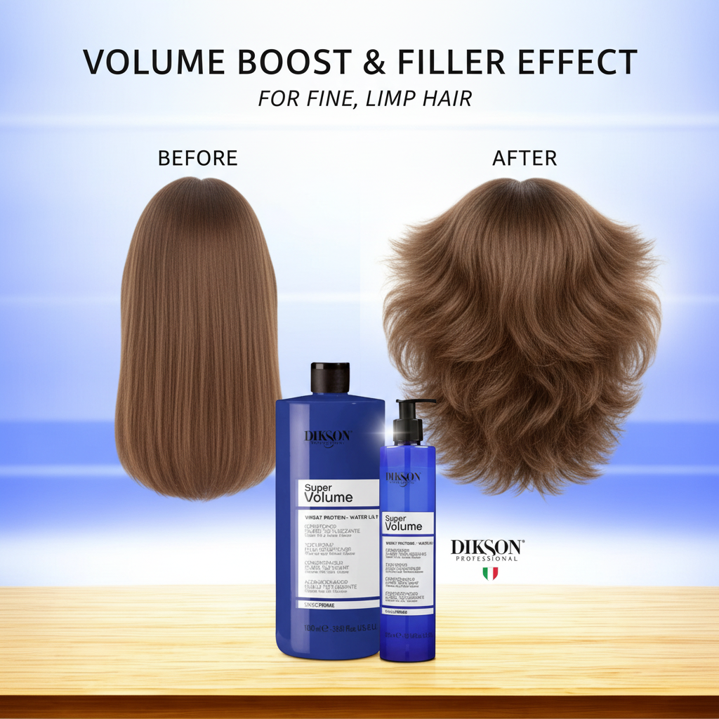 Fluido Texturizzante Volumizzante Professionale - Effetto Filler Capelli Fini | DIKSON Prime
