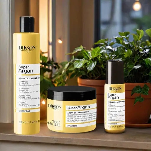 super argan: kit nutrizione, idratazione e luminosità per capelli - diksoprime KMdiKP