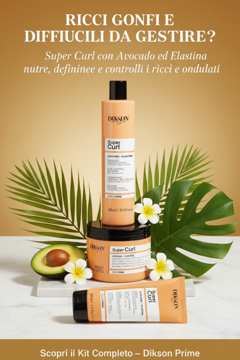 Super Curl: Kit Professionale per Capelli Ricci e Mossi